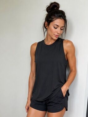 Athleta Zephyr black tank top size XXS